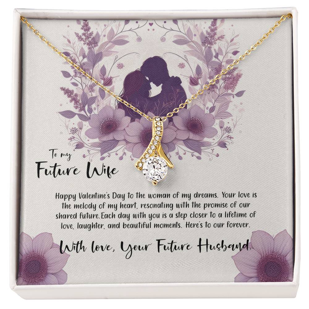 Valentine-st9d Alluring Beauty Necklace, Gift to my Future Wife with Beautiful Message Card