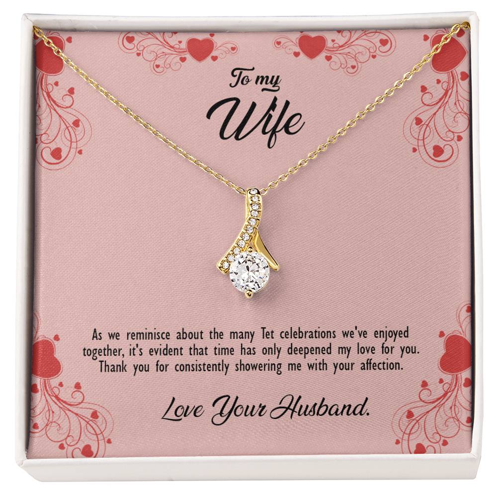 valentine-29a Alluring Beauty Necklace, Gift to my Wife with Beautiful Message Card