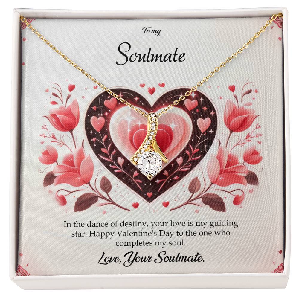 Valentine-st5b Alluring Beauty Necklace, Gift to my Soulmate with Message Card