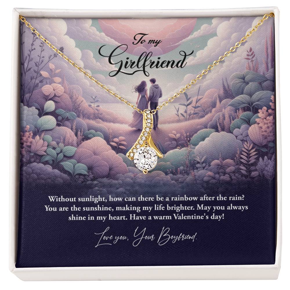 Valentine-st23c Alluring Beauty Necklace, Gift to my Girlfriend with Beautiful Message Card