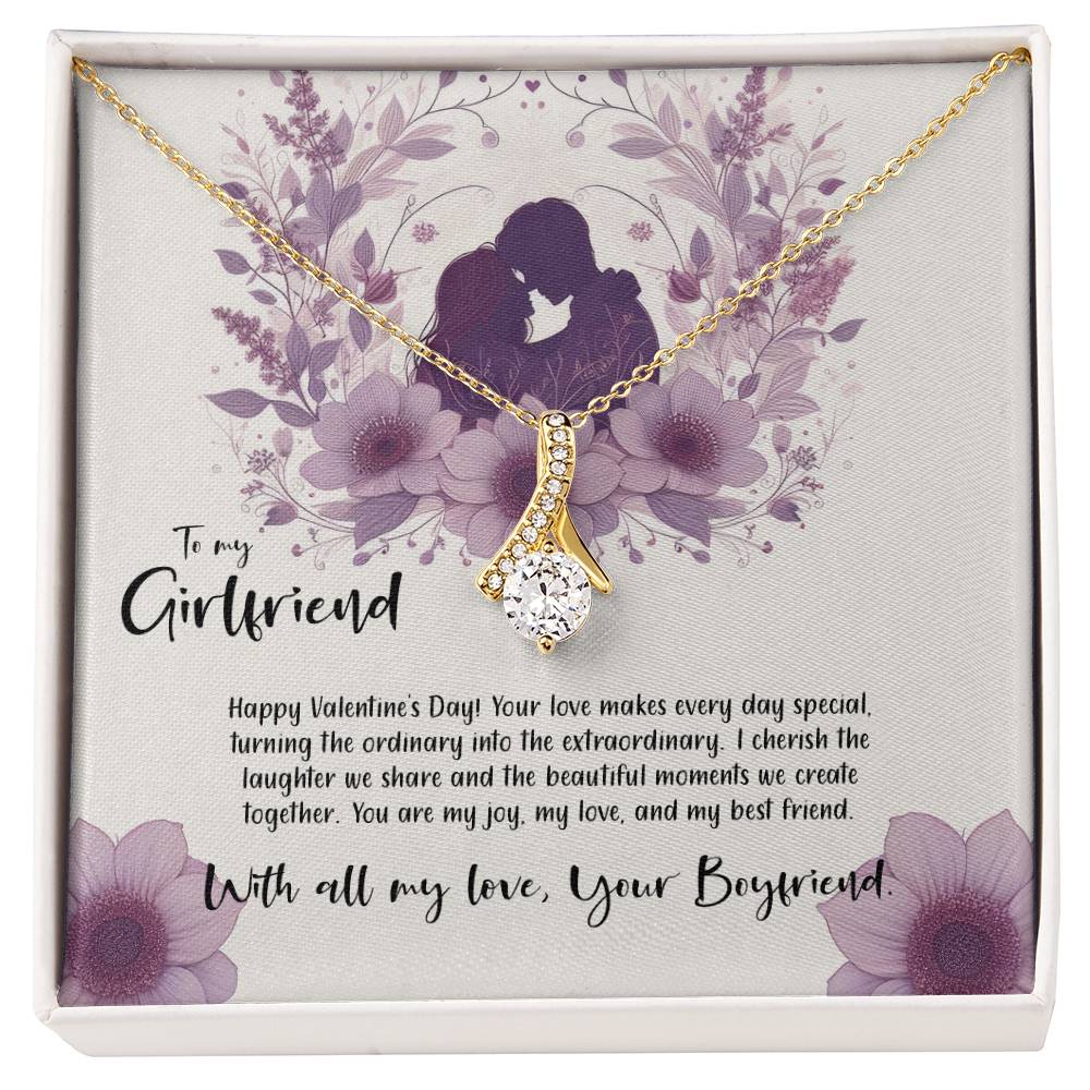 Valentine-st9c Alluring Beauty Necklace, Gift to my Girlfriend with Beautiful Message Card