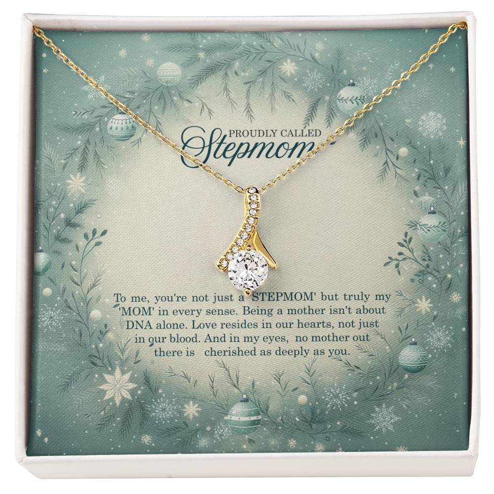 95320 b Alluring Beauty Necklace, Gift to my Stepmom with Beautiful Message Card