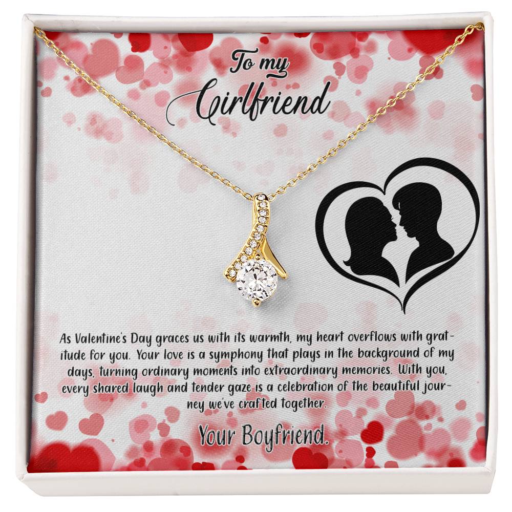 valentine-36c Alluring Beauty Necklace, Gift to my Girlfriend with Beautiful Message Card