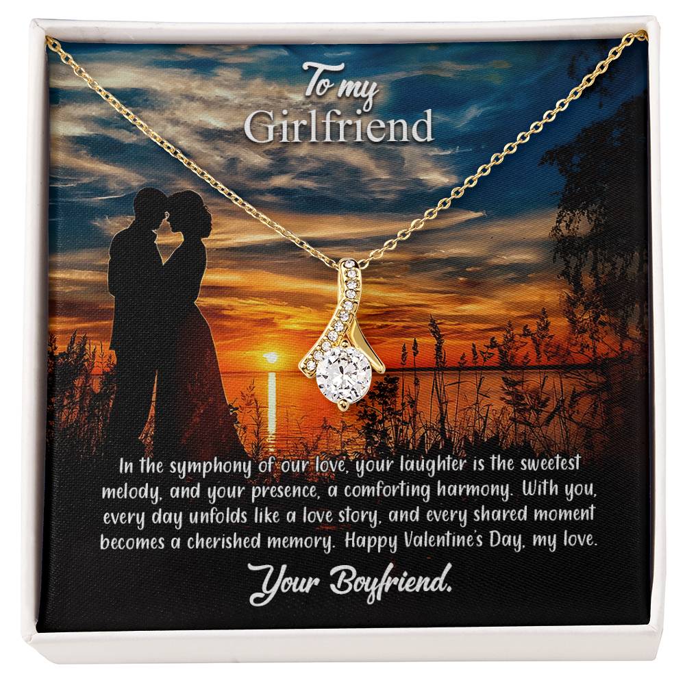 valentine-3c Alluring Beauty Necklace, Gift to my Girlfriend with Beautiful Message Card