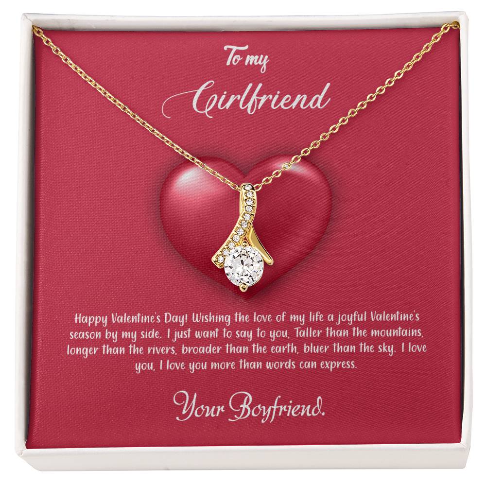 valentine-35c Alluring Beauty Necklace, Gift to my Girlfriend with Beautiful Message Card