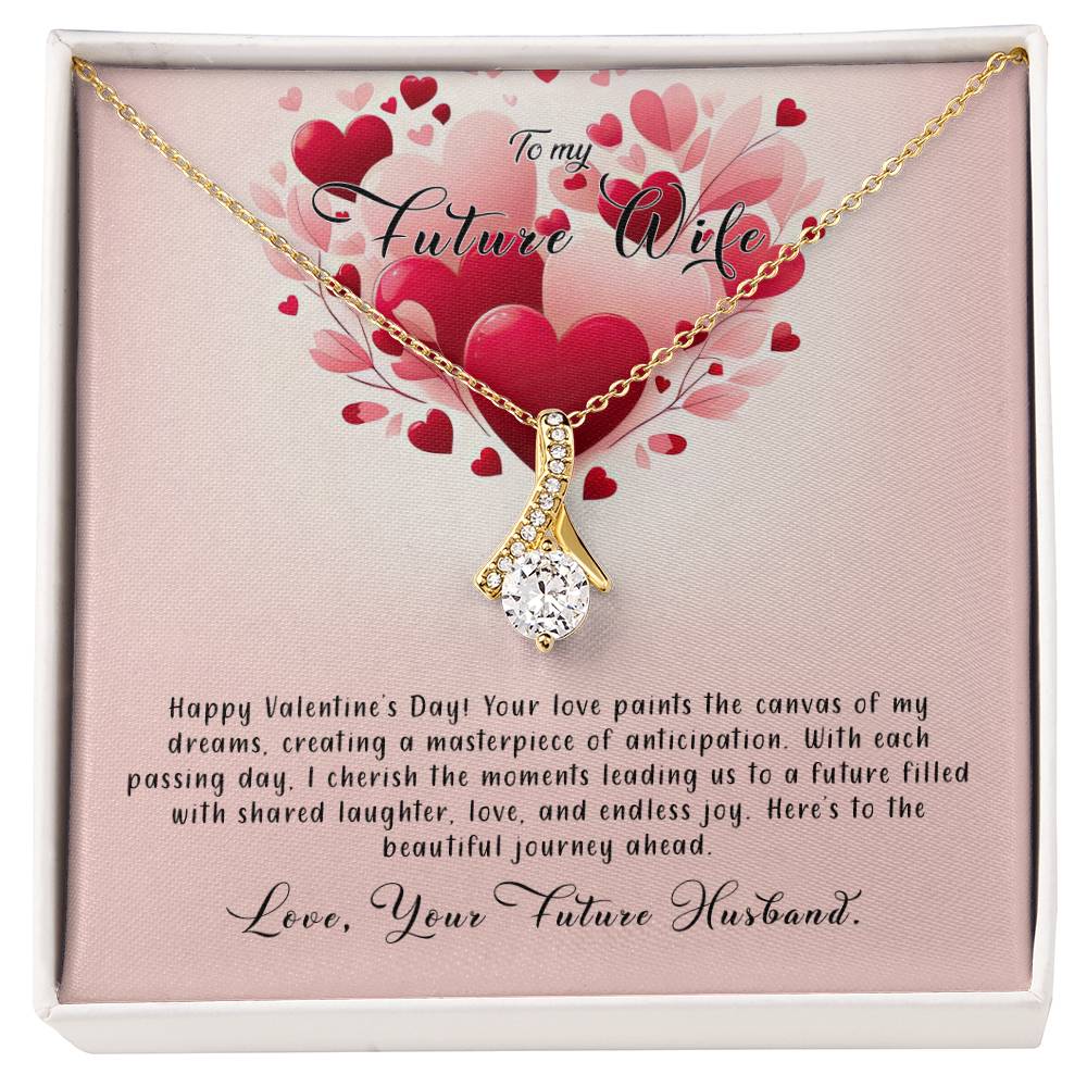 Valentine-st8d Alluring Beauty Necklace, Gift to my Future Wife with Beautiful Message Card