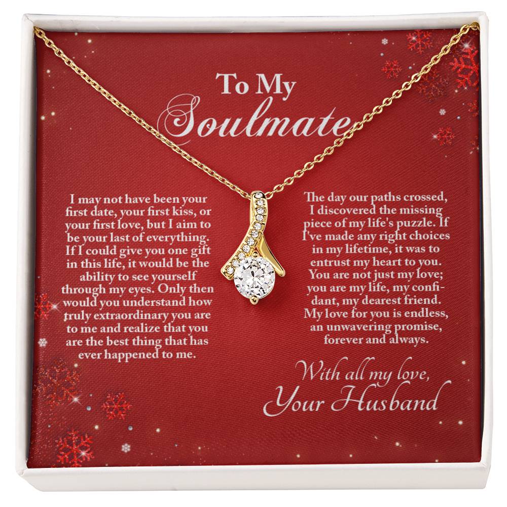 4005b Alluring Beauty Necklace, Gift to my Soulmate with Message Card