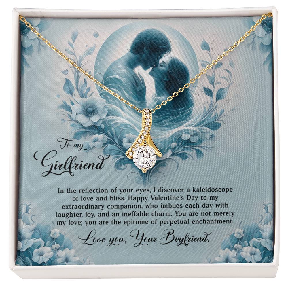 Valentine-st29c Alluring Beauty Necklace, Gift to my Girlfriend with Beautiful Message Card