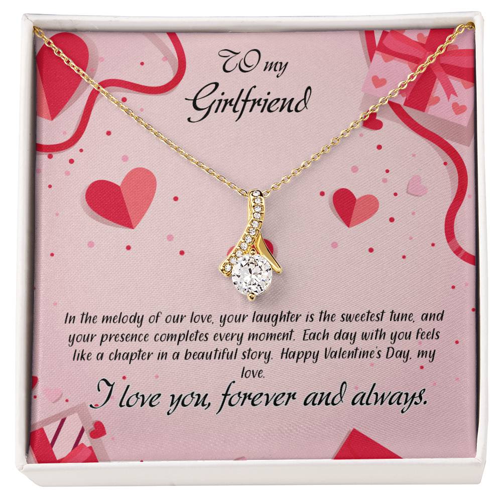 valentine-15c Alluring Beauty Necklace, Gift to my Girlfriend with Beautiful Message Card