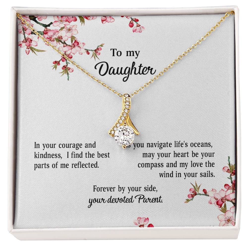 4039a Alluring Beauty Necklace, Gift to My Daughter with Beautiful Message Card