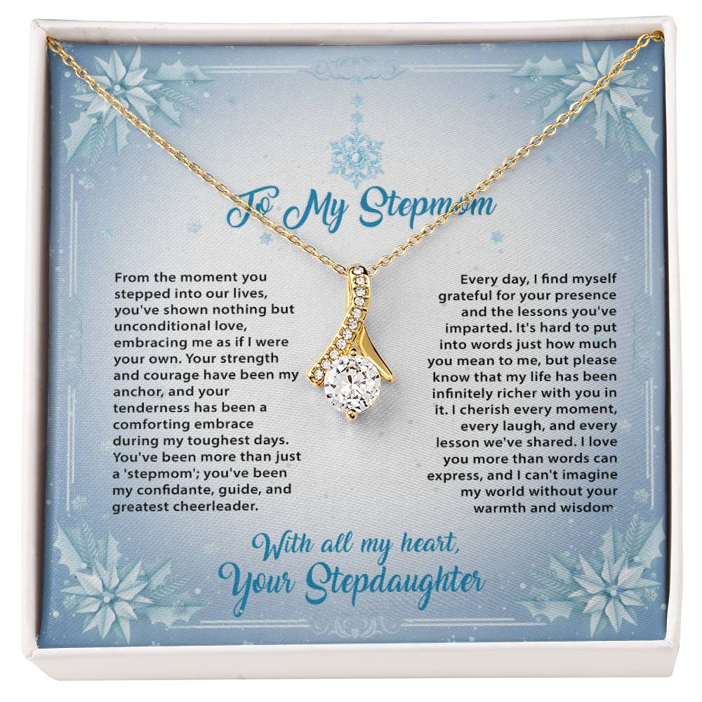 95315 a Alluring Beauty Necklace, Gift to my Stepmom with Beautiful Message Card