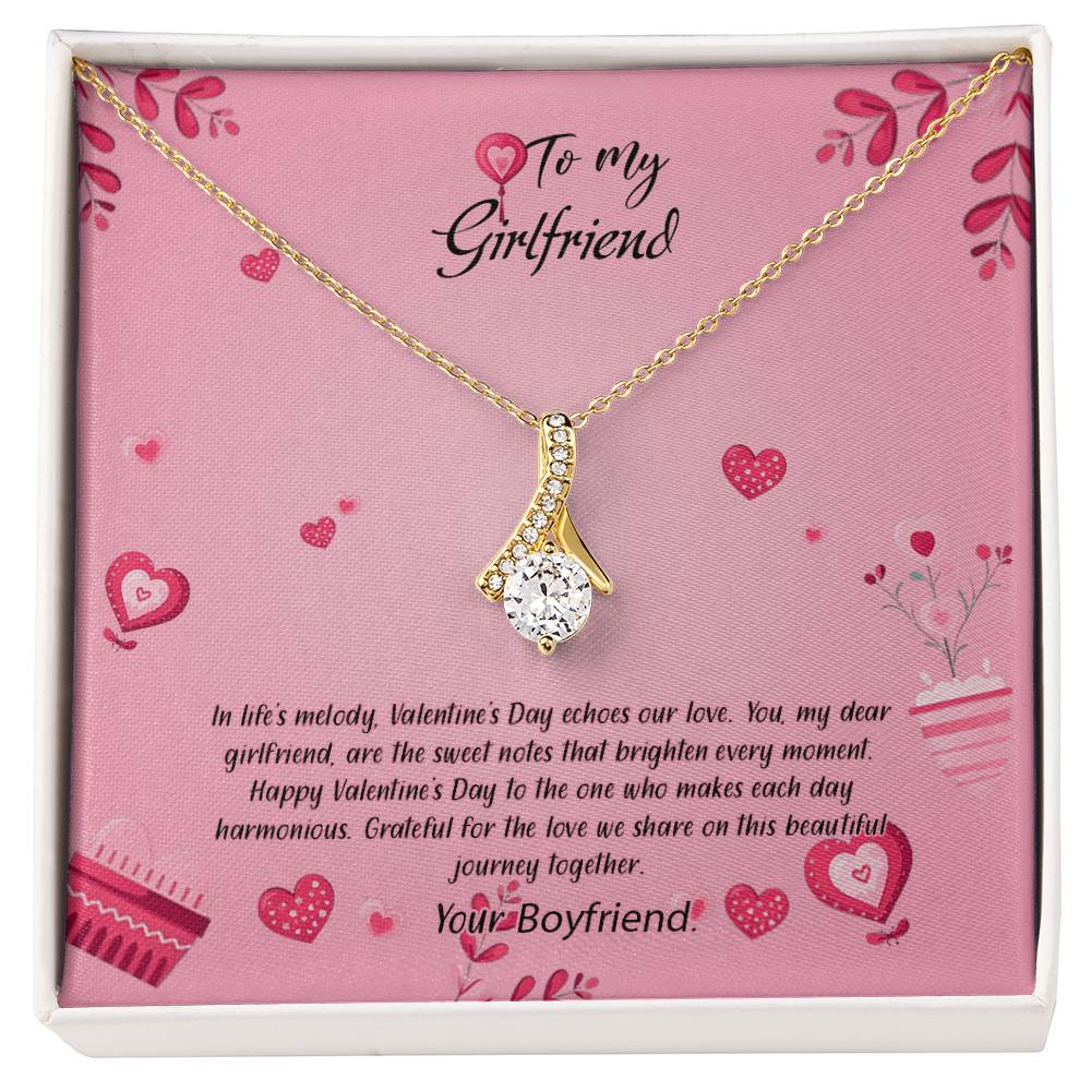 valentine-16c Alluring Beauty Necklace, Gift to my Girlfriend with Beautiful Message Card