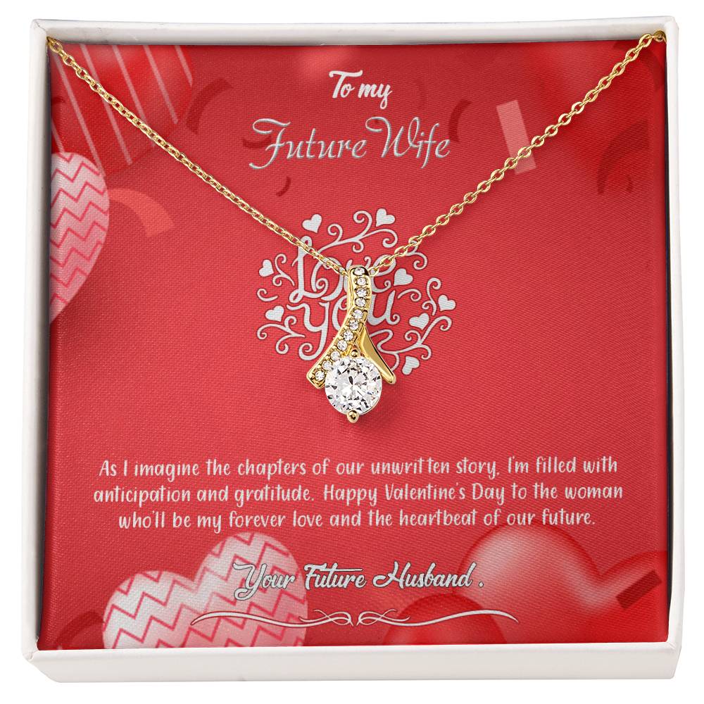 valentine-4d Alluring Beauty Necklace, Gift to my Future Wife with Beautiful Message Card