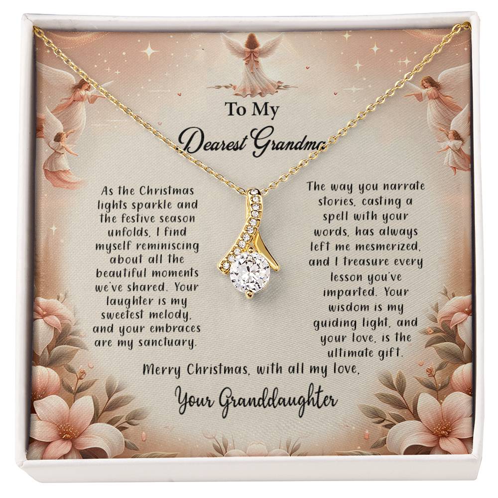 4052c Alluring Beauty Necklace, Gift to my Grandma with Beautiful Message Card