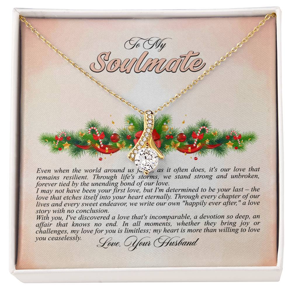 4009a Alluring Beauty Necklace, Gift to my Soulmate with Message Card