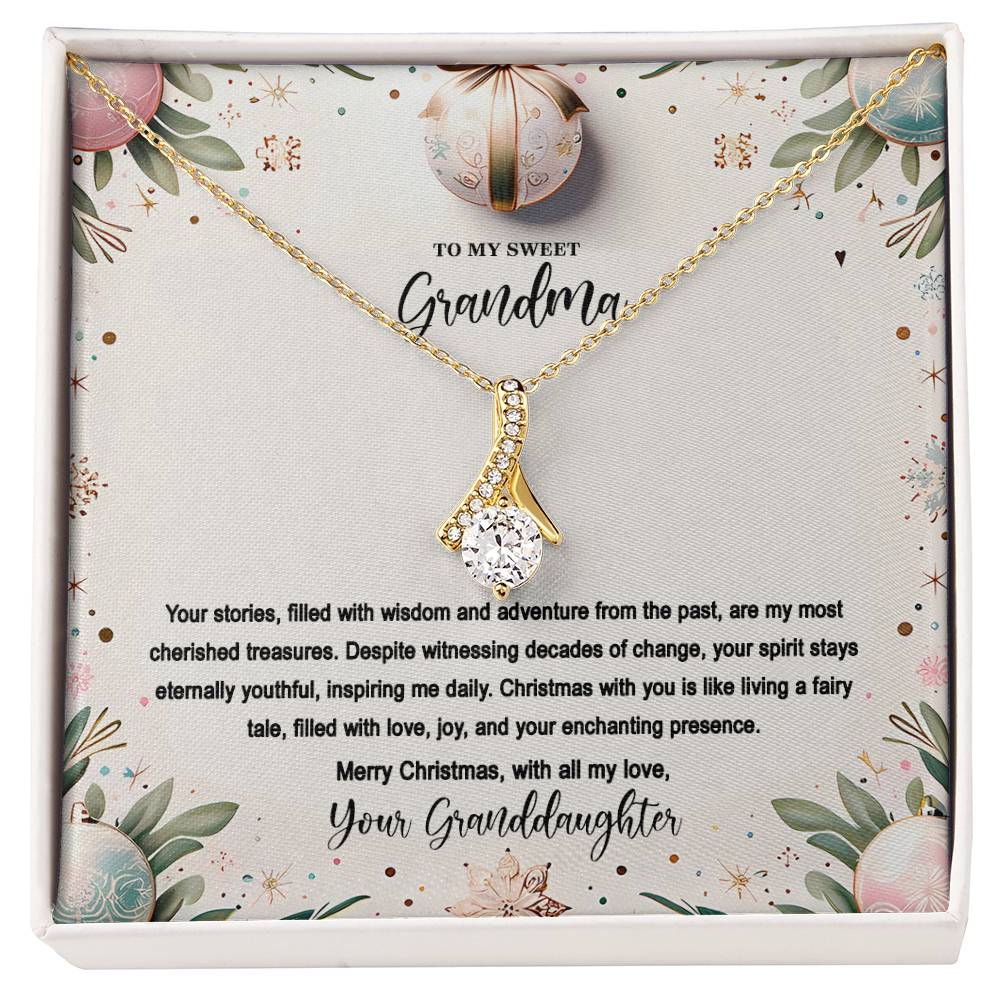 4048(c) Alluring Beauty Necklace, Gift to my Grandma with Beautiful Message Card