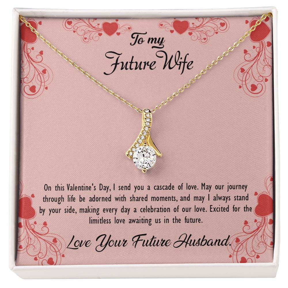 valentine-29d Alluring Beauty Necklace, Gift to my Future Wife with Beautiful Message Card