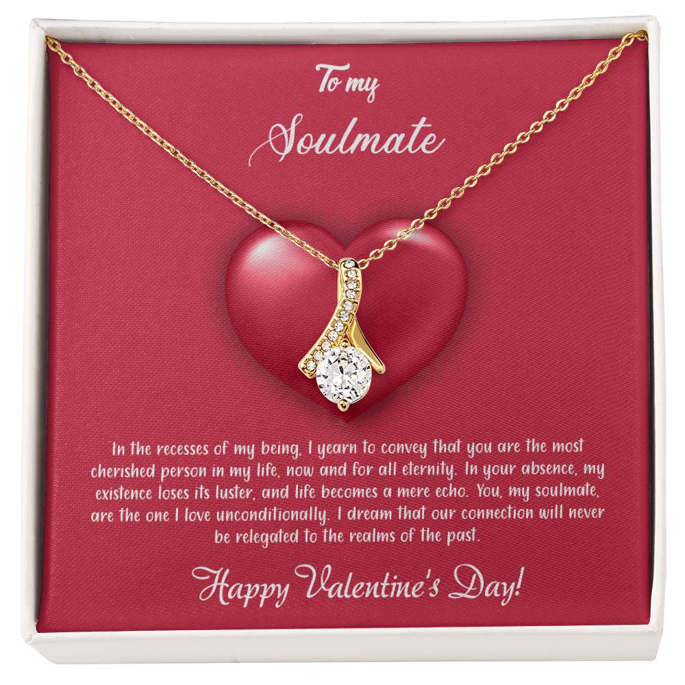 valentine-35b Alluring Beauty Necklace, Gift to my Soulmate with Message Card