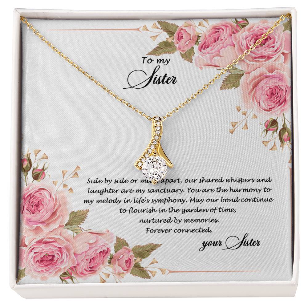 4034c  Alluring Beauty Necklace, Gift to my Sister with Beautiful Message Card