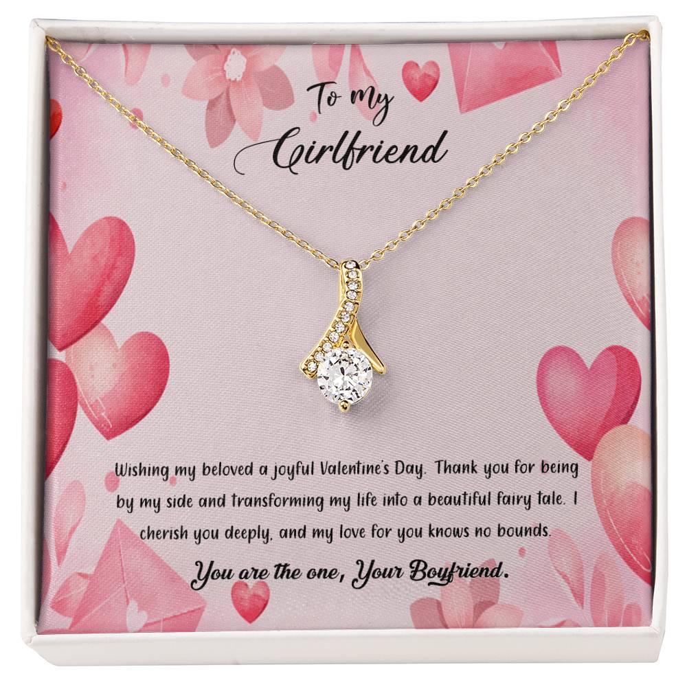 valentine-37c Alluring Beauty Necklace, Gift to my Girlfriend with Beautiful Message Card