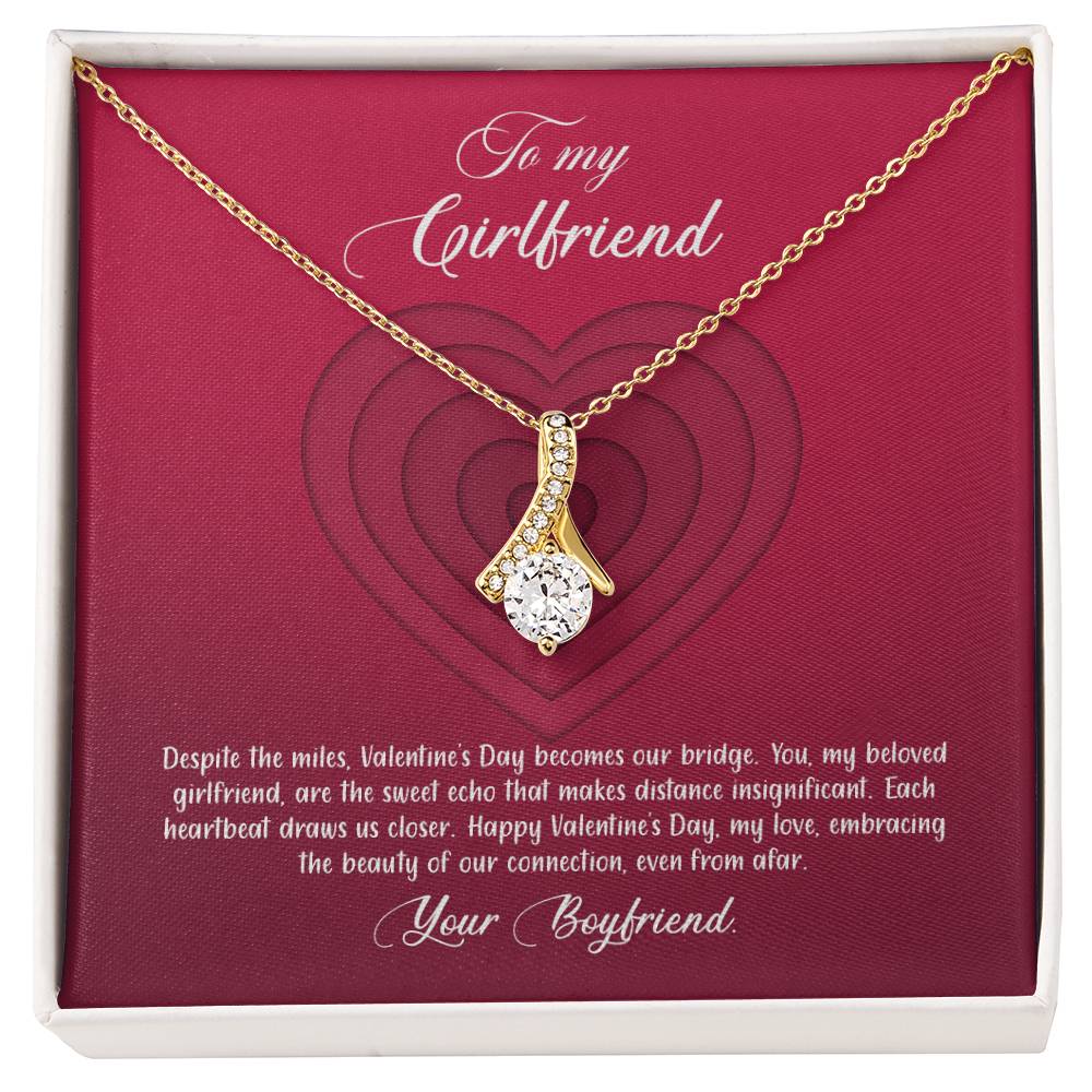 valentine-9c Alluring Beauty Necklace, Gift to my Girlfriend with Beautiful Message Card