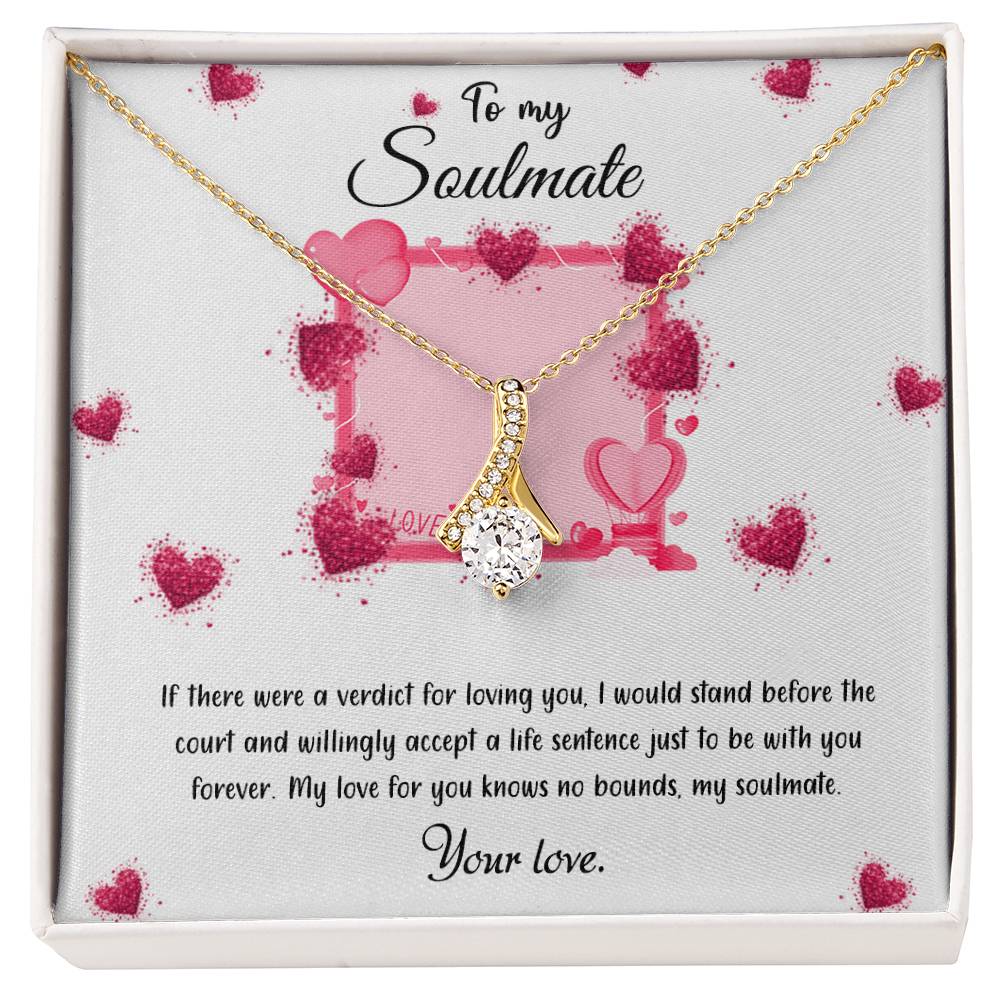 valentine-32c Alluring Beauty Necklace, Gift to my Girlfriend with Beautiful Message Card