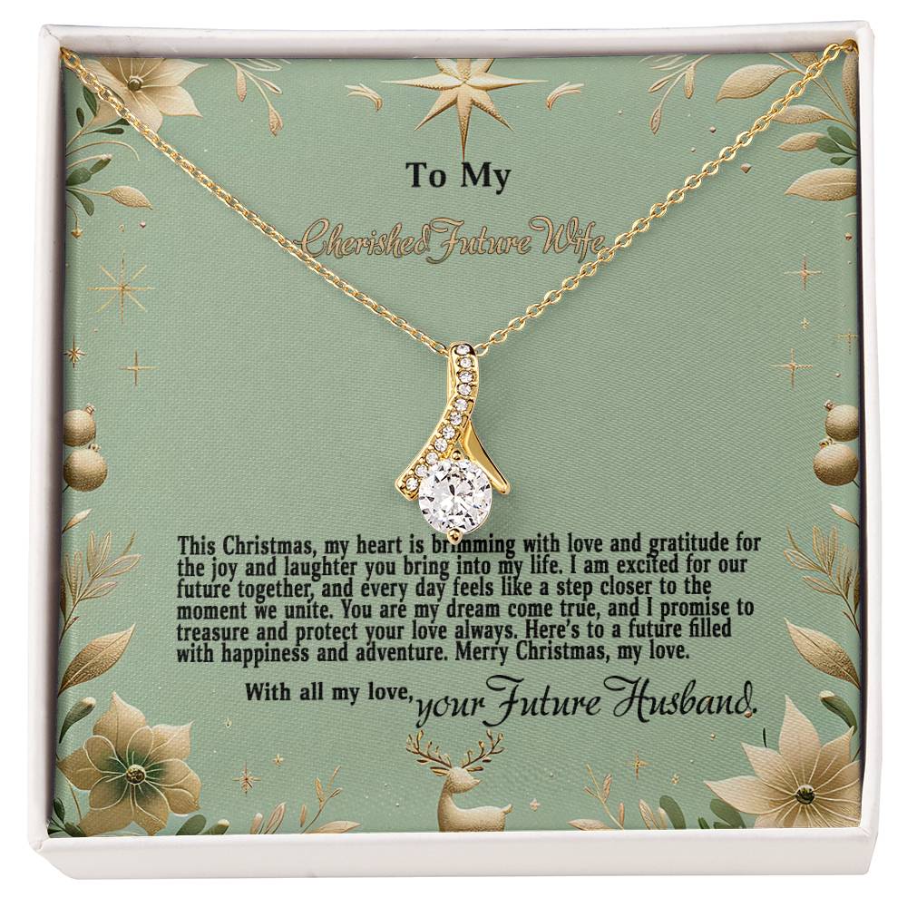 4047c Alluring Beauty Necklace, Gift to my Future Wife with Beautiful Message Card