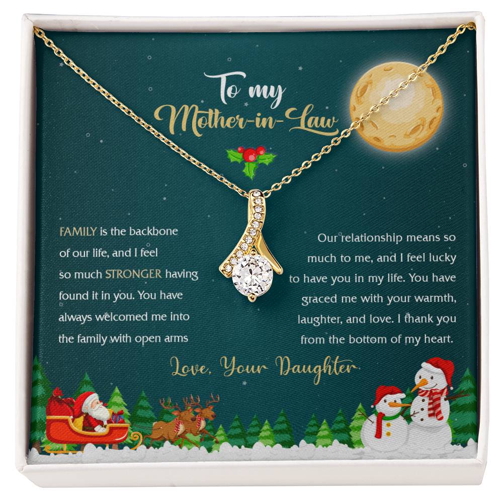 94314c Alluring Beauty Necklace, Gift to my Stepmom with Beautiful Message Card