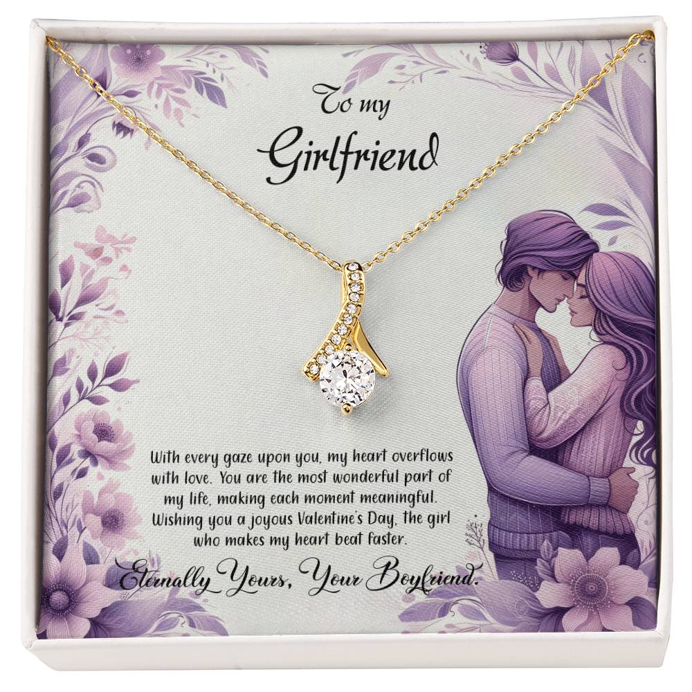 Valentine-st25c Alluring Beauty Necklace, Gift to my Girlfriend with Beautiful Message Card