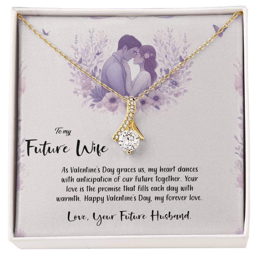 Valentine-st14d Alluring Beauty Necklace, Gift to my Future Wife with Beautiful Message Card