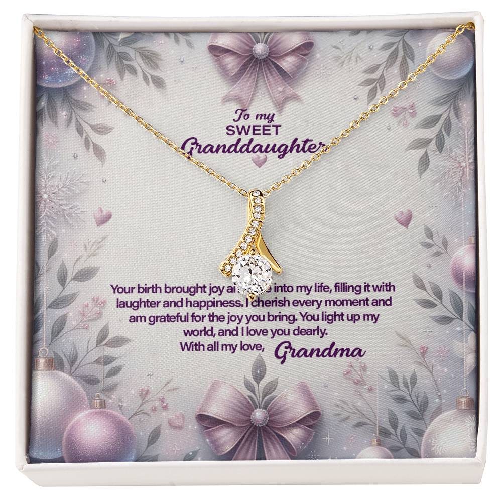 4053a Alluring Beauty Necklace, Gift to my Granddaughter with Beautiful Message Card