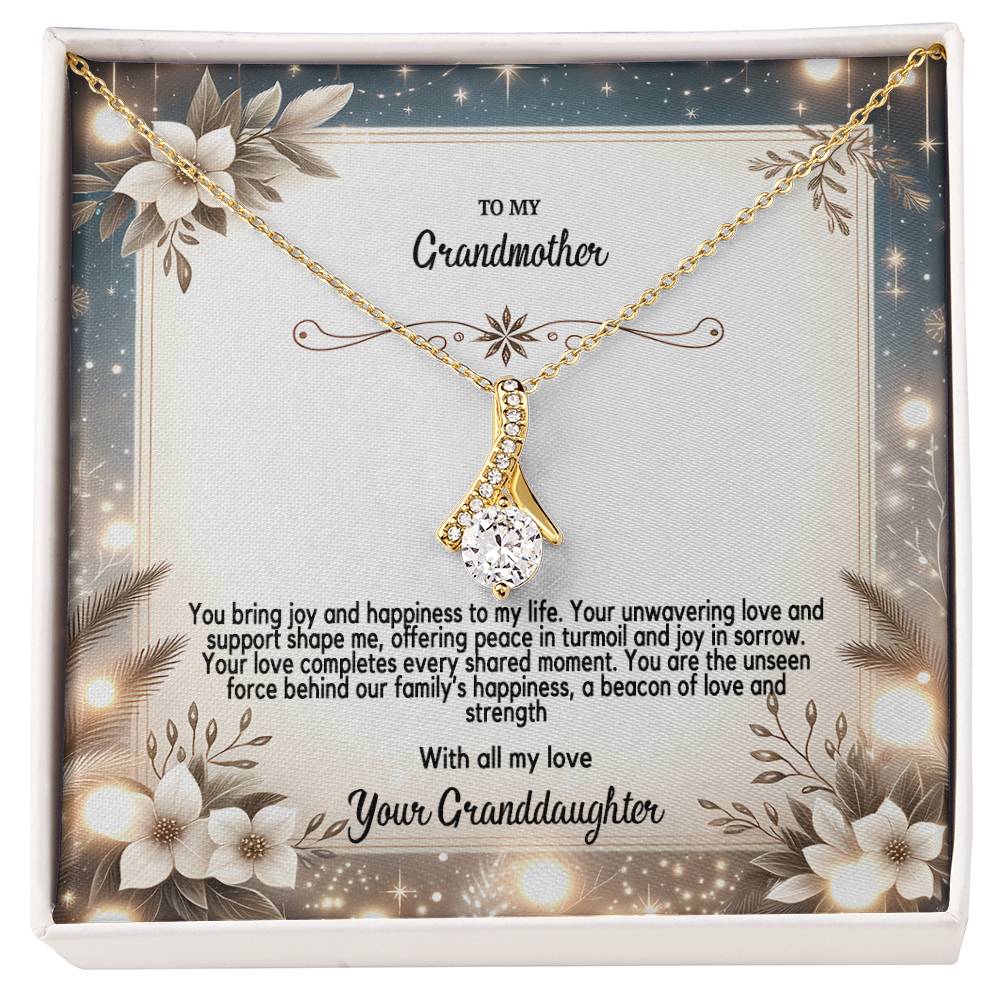 4055(b) Alluring Beauty Necklace, Gift to my Grandma with Beautiful Message Card