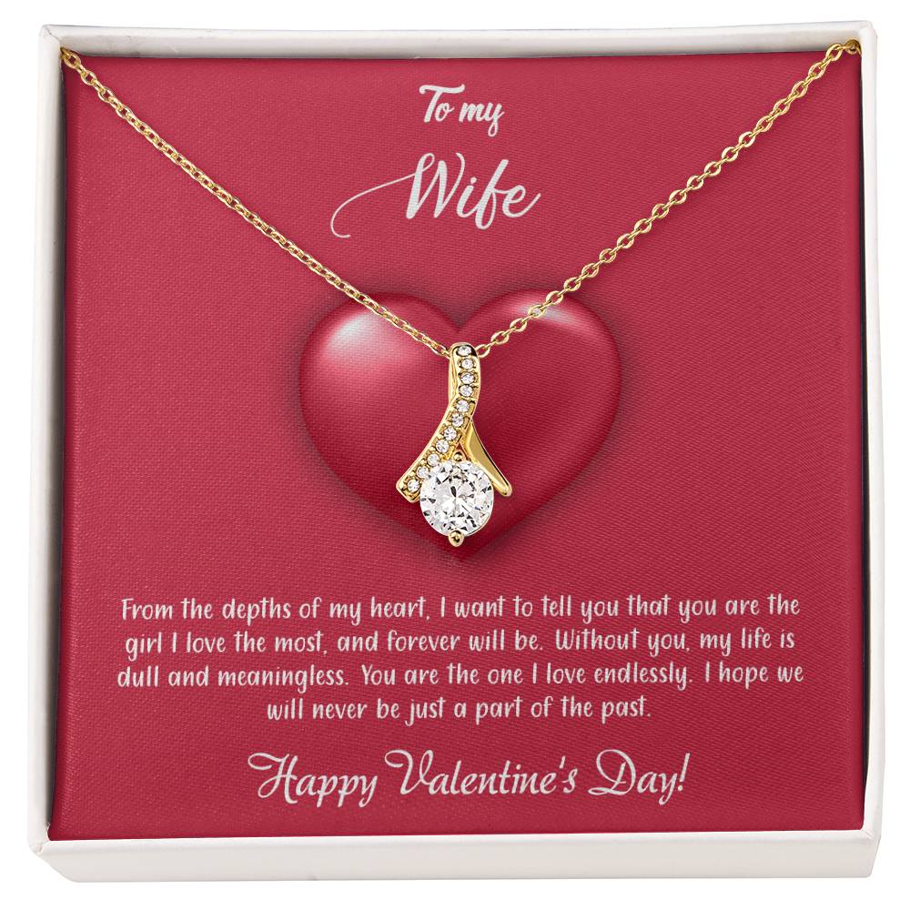 valentine-35a Alluring Beauty Necklace, Gift to my Wife with Beautiful Message Card