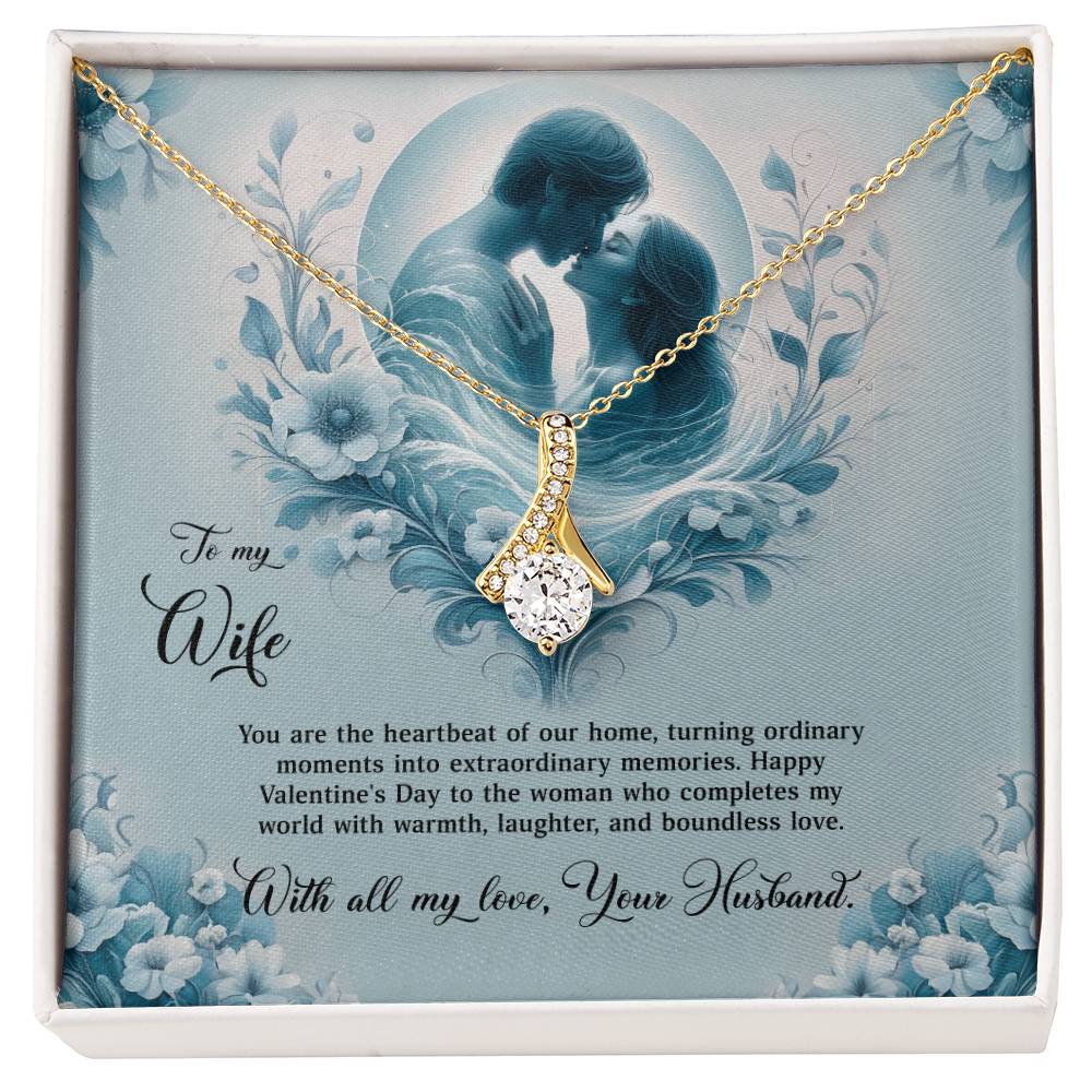 Valentine-st29a Alluring Beauty Necklace, Gift to my Wife with Beautiful Message Card