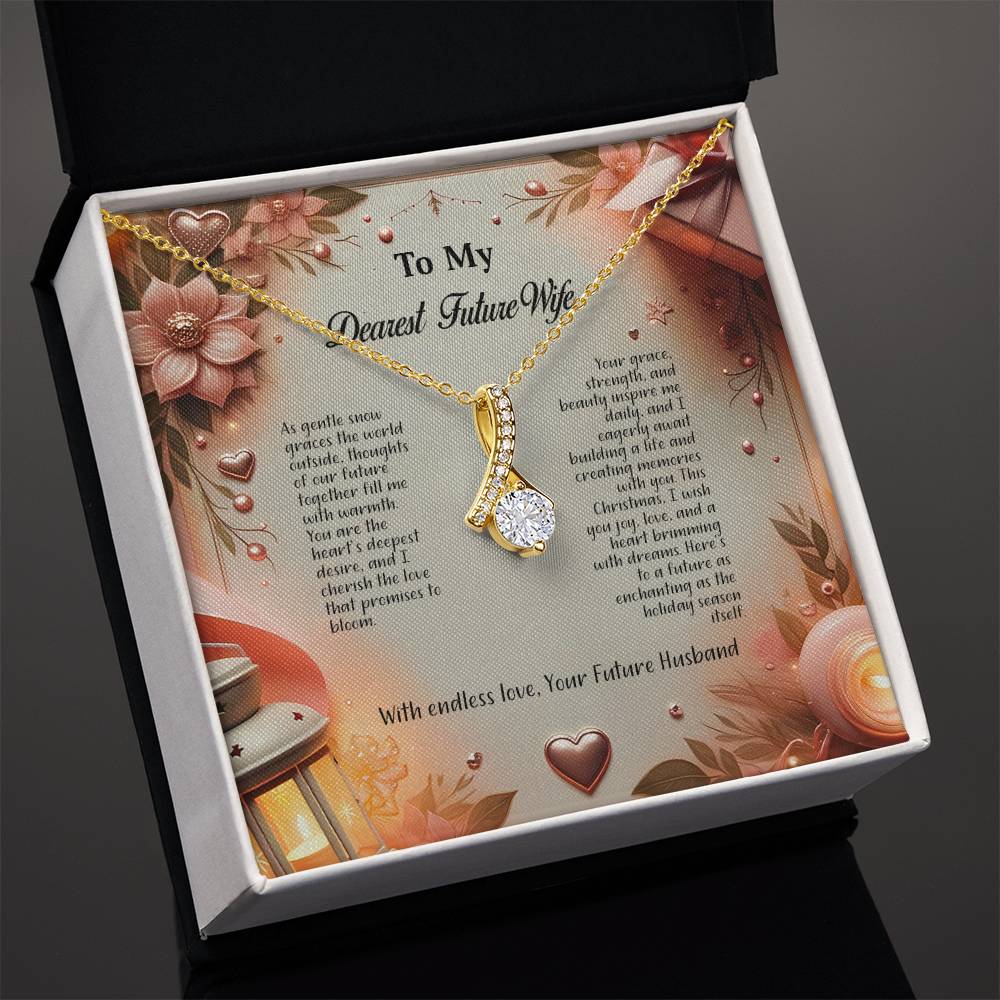 4044b Alluring Beauty Necklace, Gift to my Future Wife with Beautiful Message Card