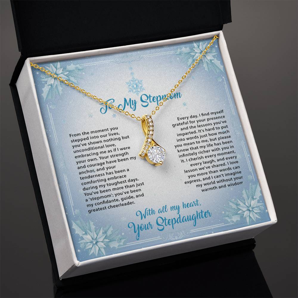 95315 a Alluring Beauty Necklace, Gift to my Stepmom with Beautiful Message Card