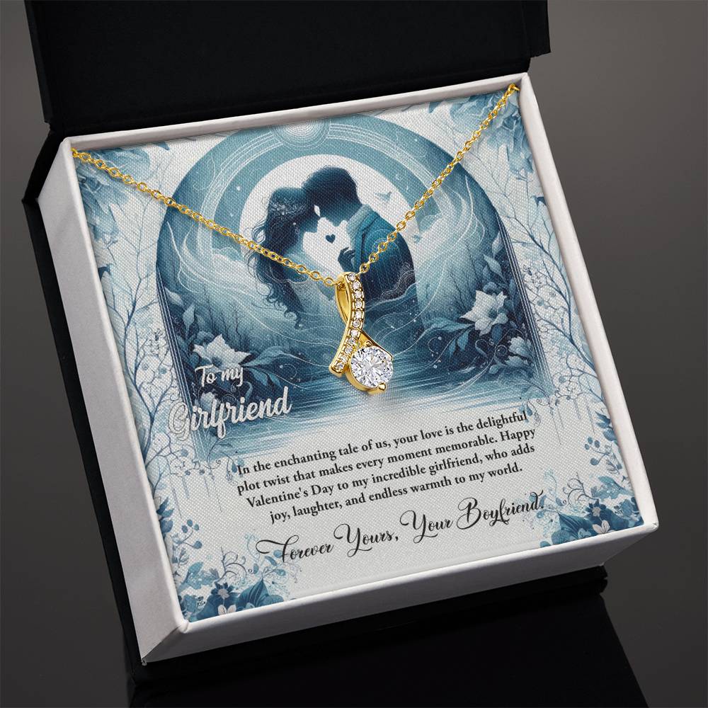 Valentine-st30c Alluring Beauty Necklace, Gift to my Girlfriend with Beautiful Message Card