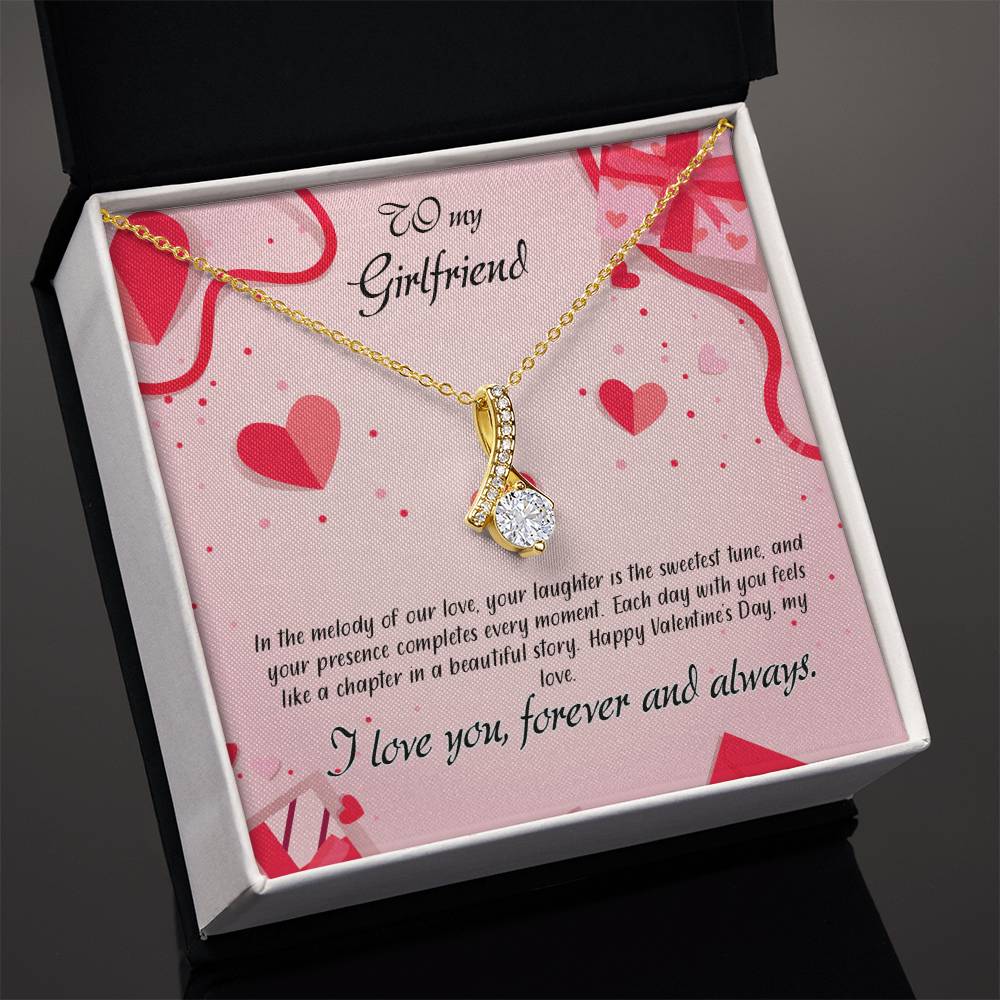 valentine-15c Alluring Beauty Necklace, Gift to my Girlfriend with Beautiful Message Card