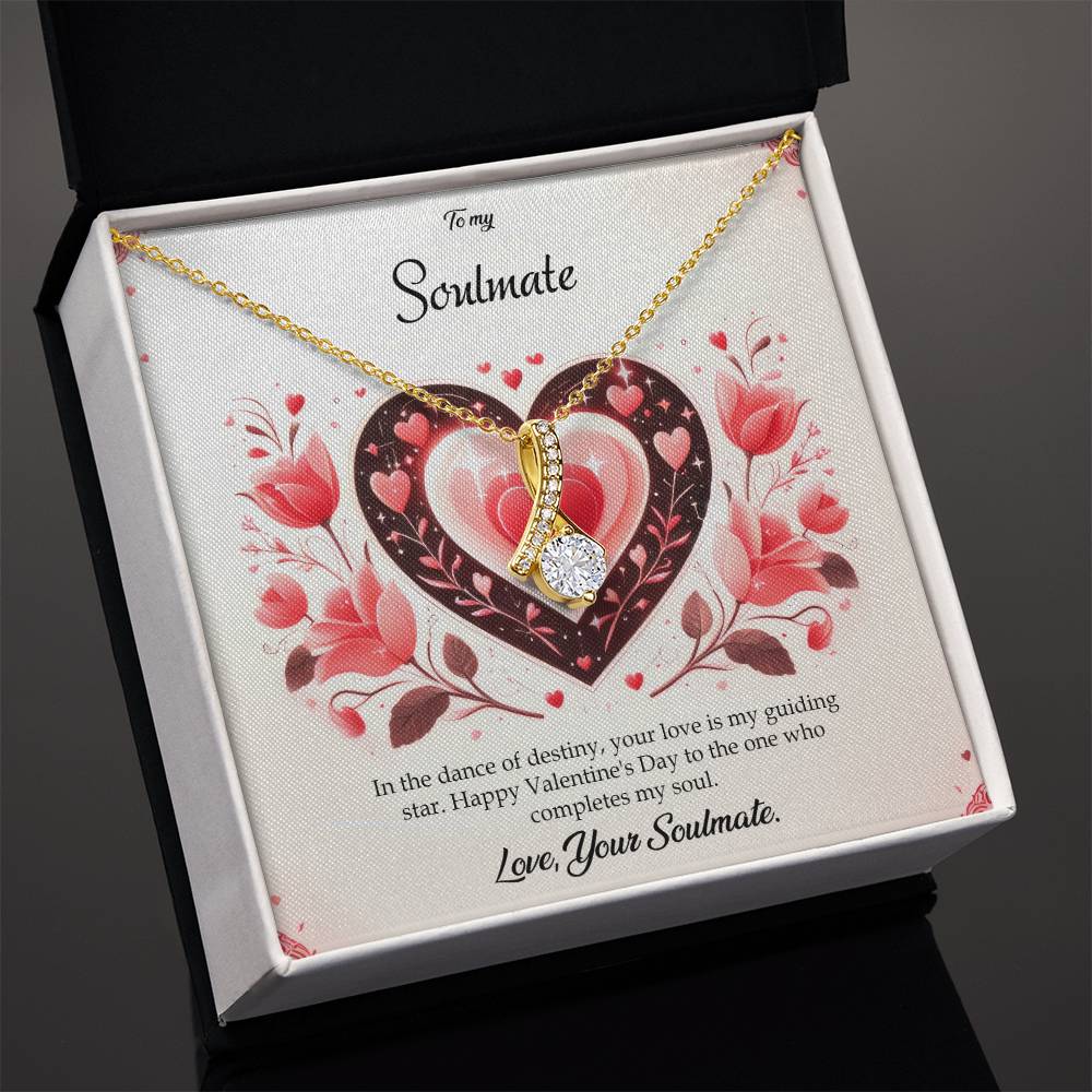 Valentine-st5b Alluring Beauty Necklace, Gift to my Soulmate with Message Card