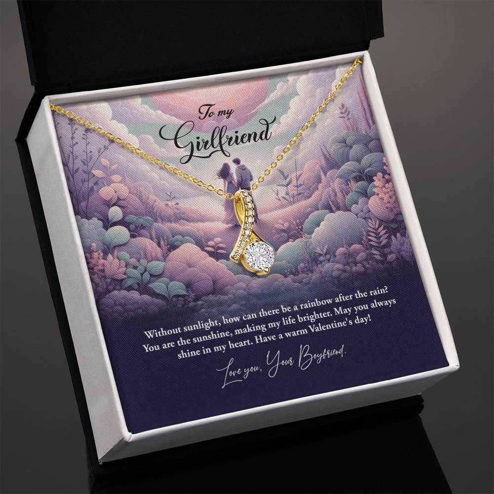 Valentine-st23c Alluring Beauty Necklace, Gift to my Girlfriend with Beautiful Message Card