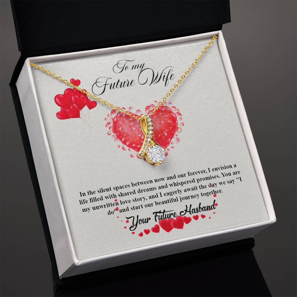 valentine-20d Alluring Beauty Necklace, Gift to my Future Wife with Beautiful Message Card