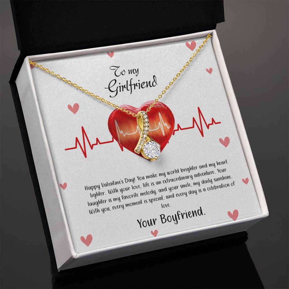 valentine-33c Alluring Beauty Necklace, Gift to my Girlfriend with Beautiful Message Card