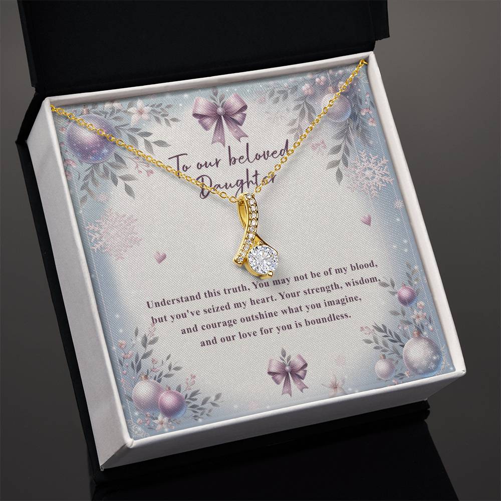 95784 a Alluring Beauty Necklace, Gift to My Daughter with Beautiful Message Card