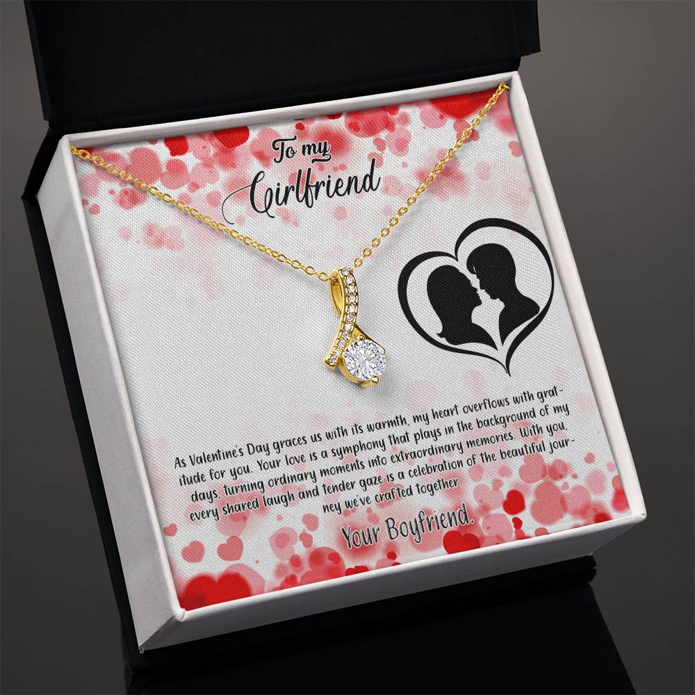 valentine-36c Alluring Beauty Necklace, Gift to my Girlfriend with Beautiful Message Card