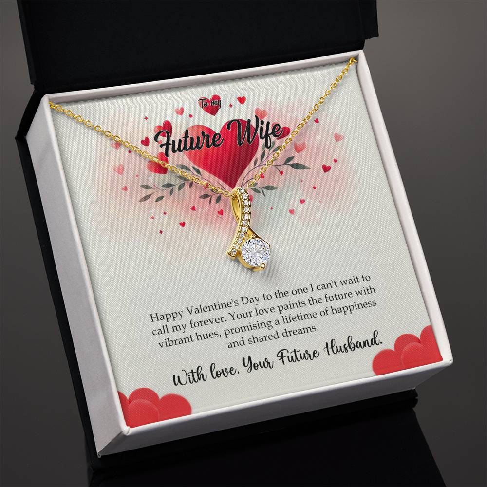 Valentine-st11d Alluring Beauty Necklace, Gift to my Future Wife with Beautiful Message Card