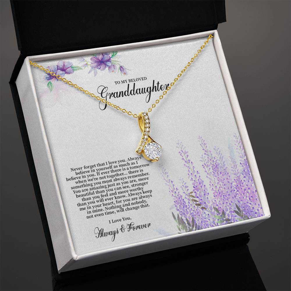 4030 (b) Alluring Beauty Necklace, Gift to my Granddaughter with Beautiful Message Card