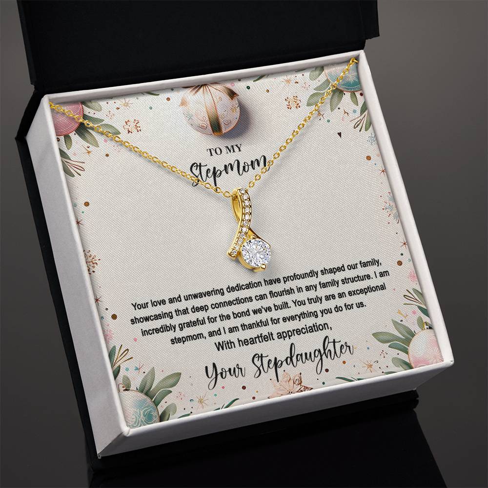 4048(a) Alluring Beauty Necklace, Gift to my Stepmom with Beautiful Message Card