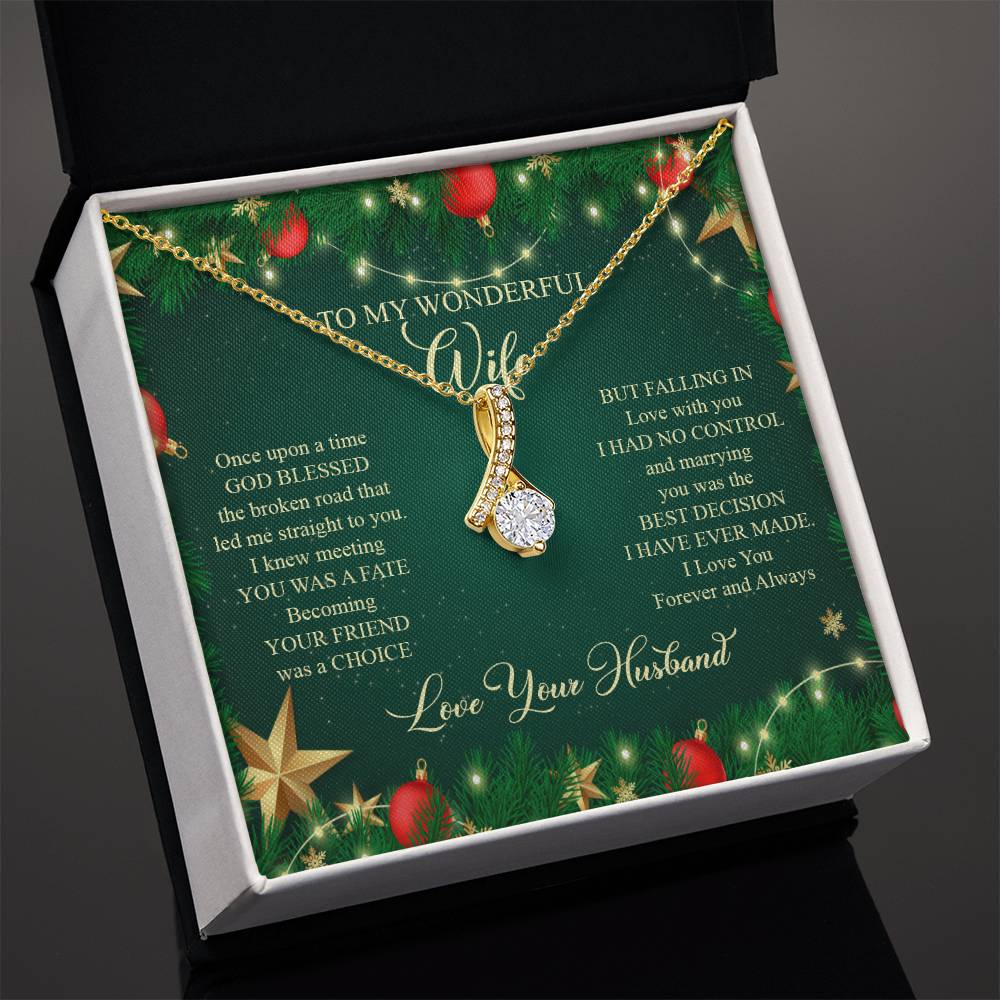 93045a Alluring Beauty Necklace,  Gift to my Wife with very nice Message Card