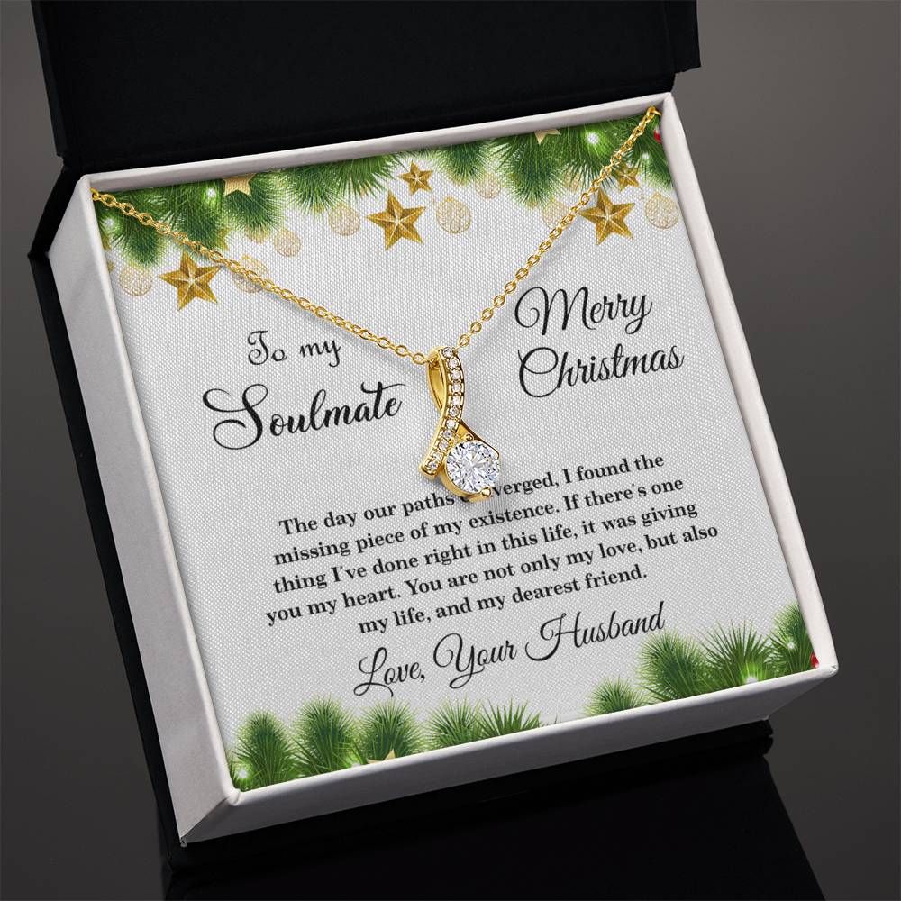 4004a Alluring Beauty Necklace, Gift to my Soulmate with Message Card