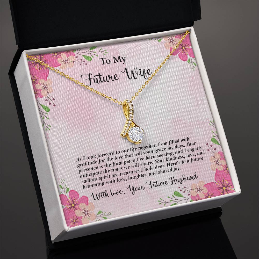 4035b Alluring Beauty Necklace, Gift to my Future Wife with Beautiful Message Card